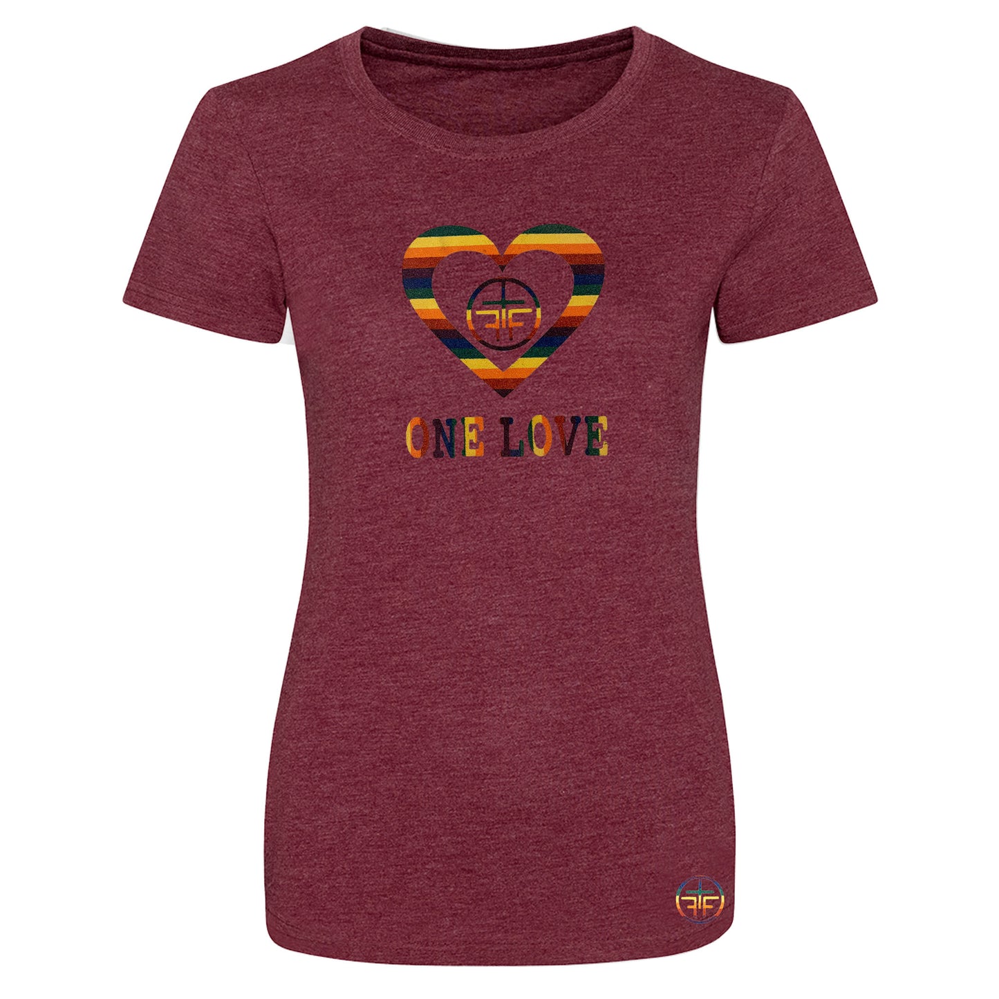ONE LOVE TEE - Maroon