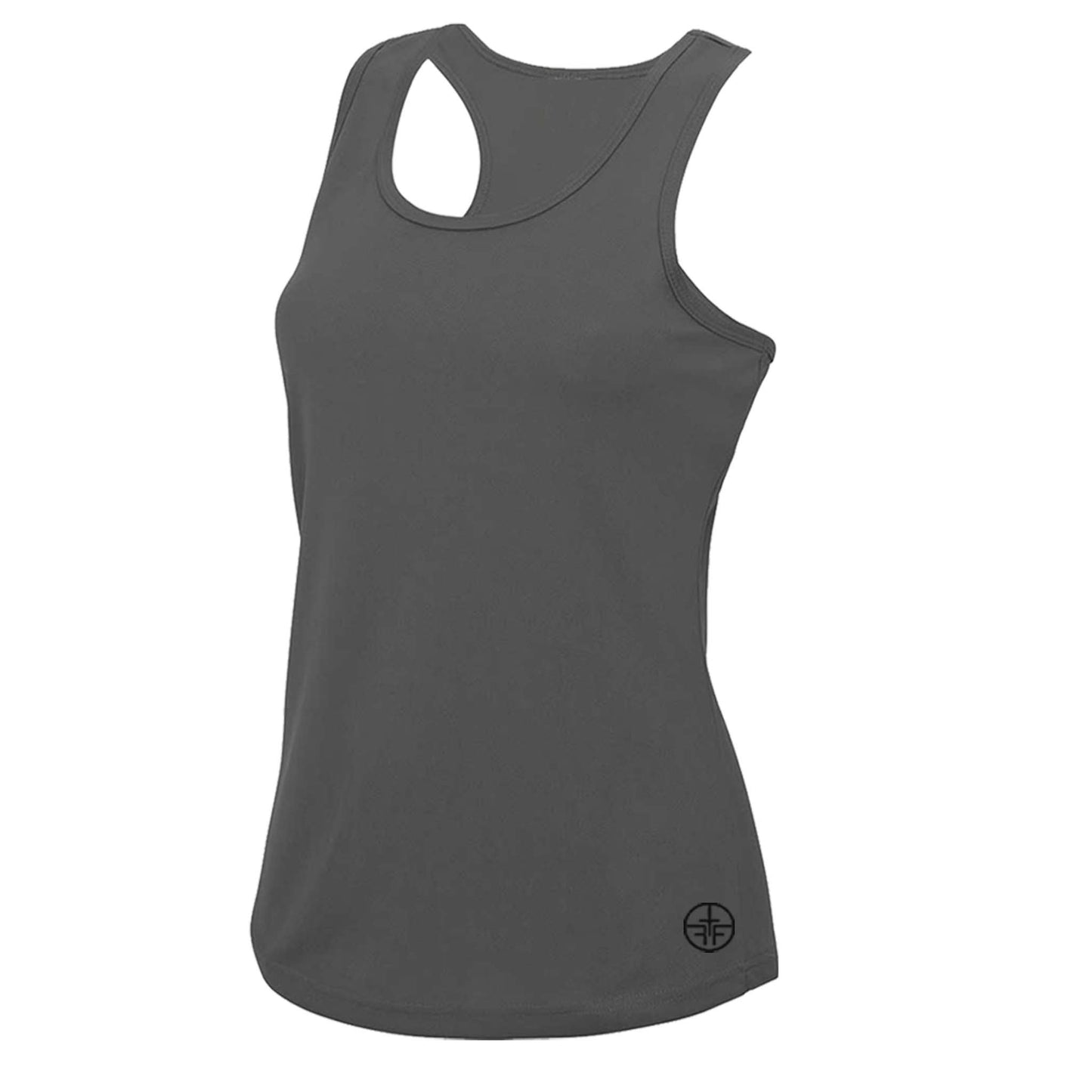 JESS - "Cool" Technology Racer Back Vest - Charcoal