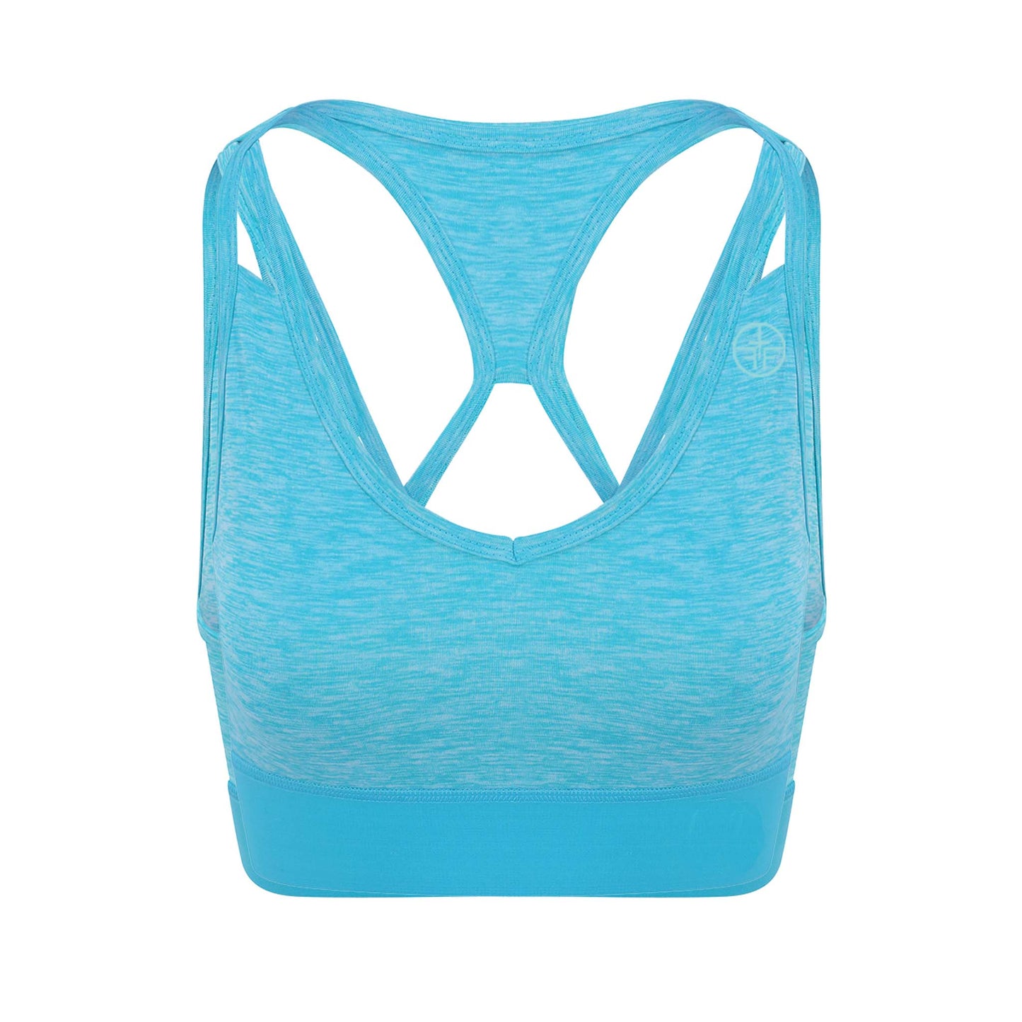 KAREN - "Cool" Technology Racer/Cross Back Cropped Vest - Aqua