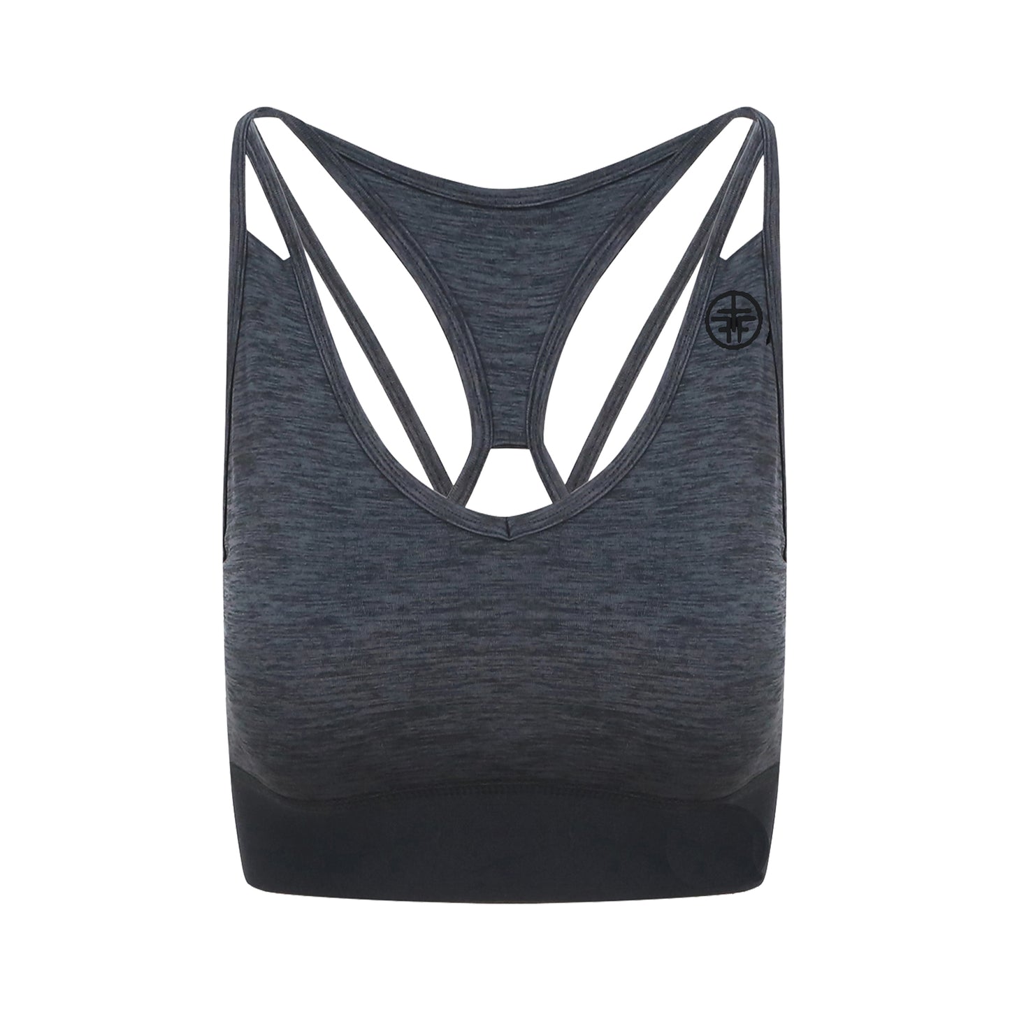 KAREN - "Cool" Technology Racer/Cross Back Cropped Vest - Charcoal