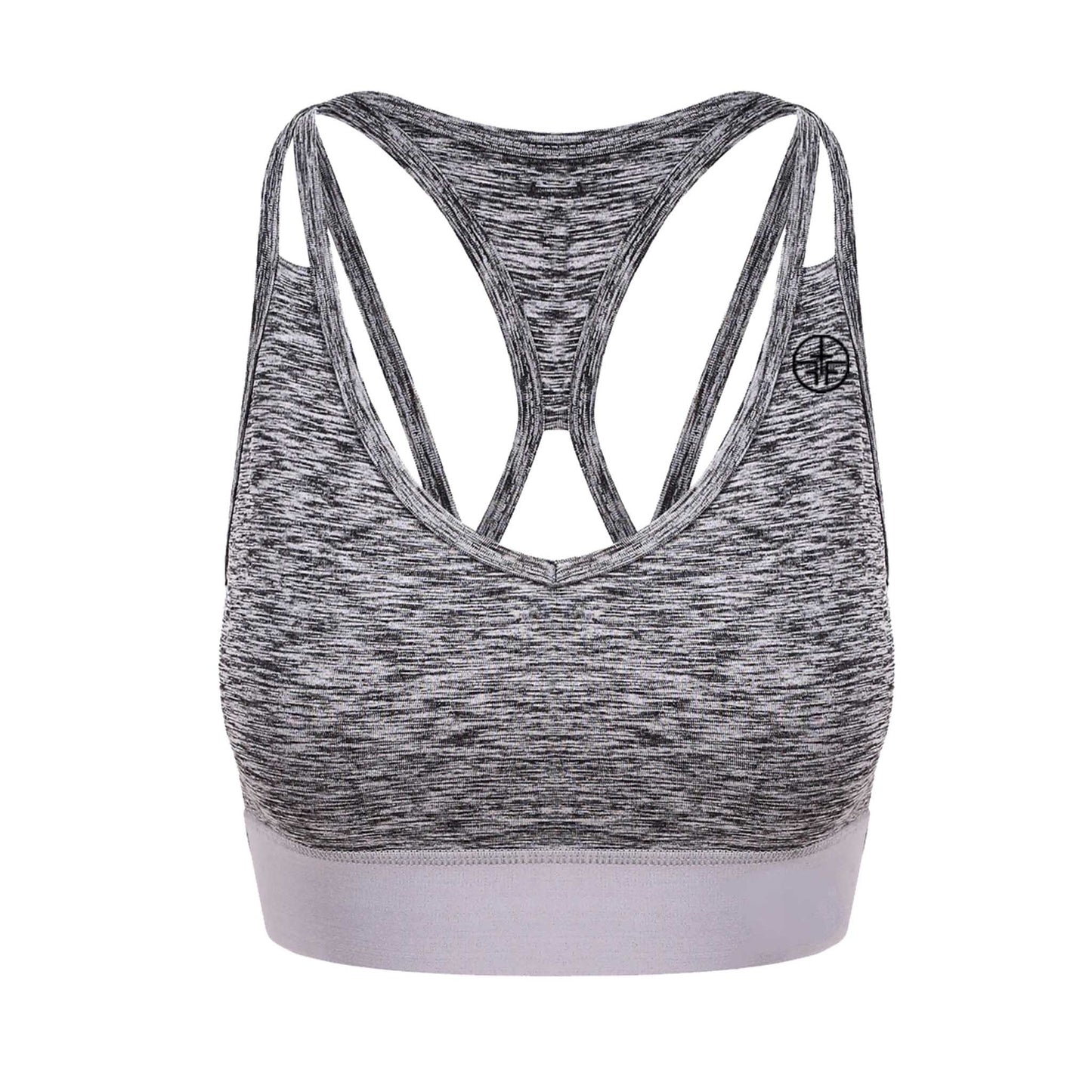 KAREN - "Cool" Technology Racer/Cross Back Cropped Vest - Grey