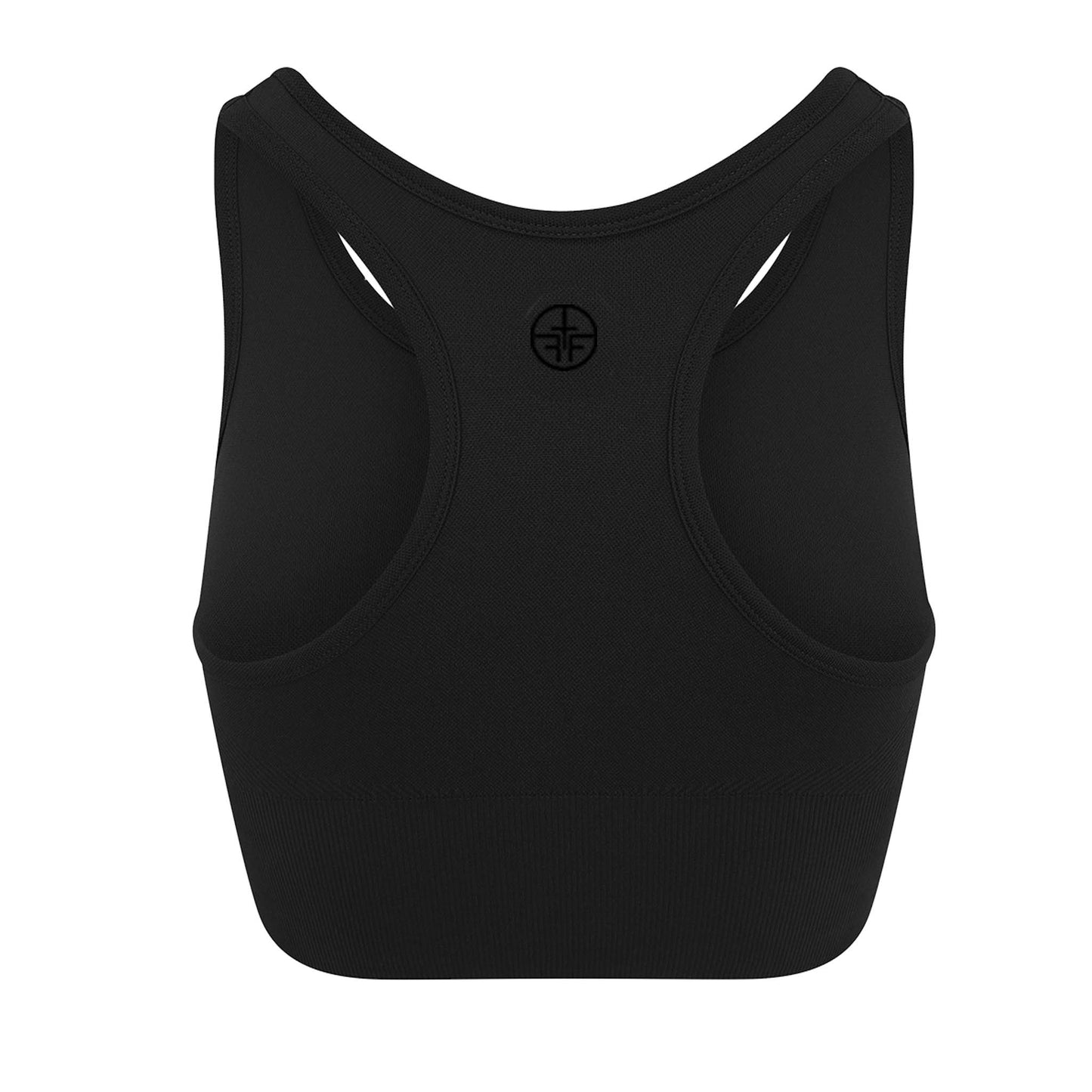CHLOE - Seamless Racer Back Cropped Vest - Black