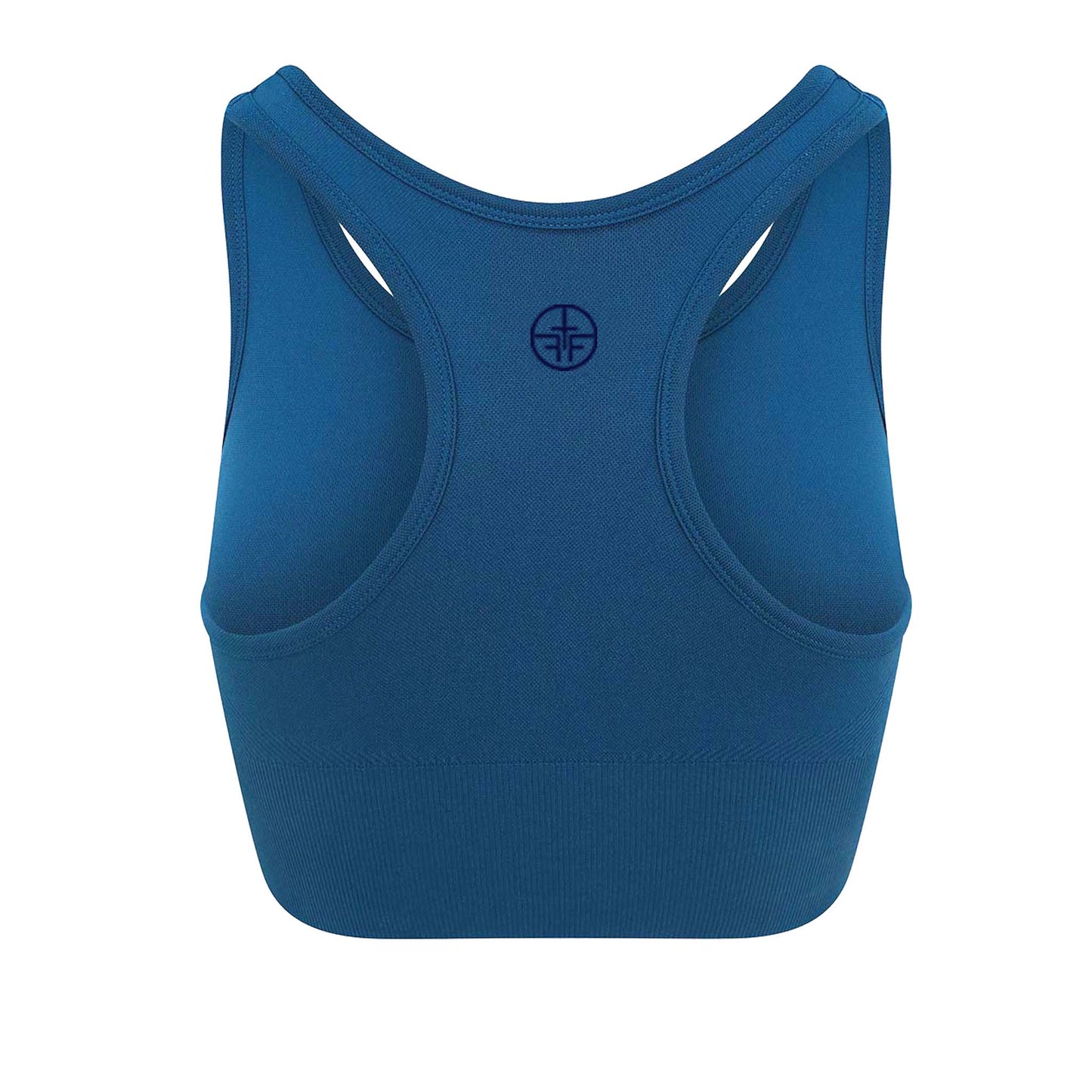CHLOE - Seamless Racer Back Cropped Vest - Blue