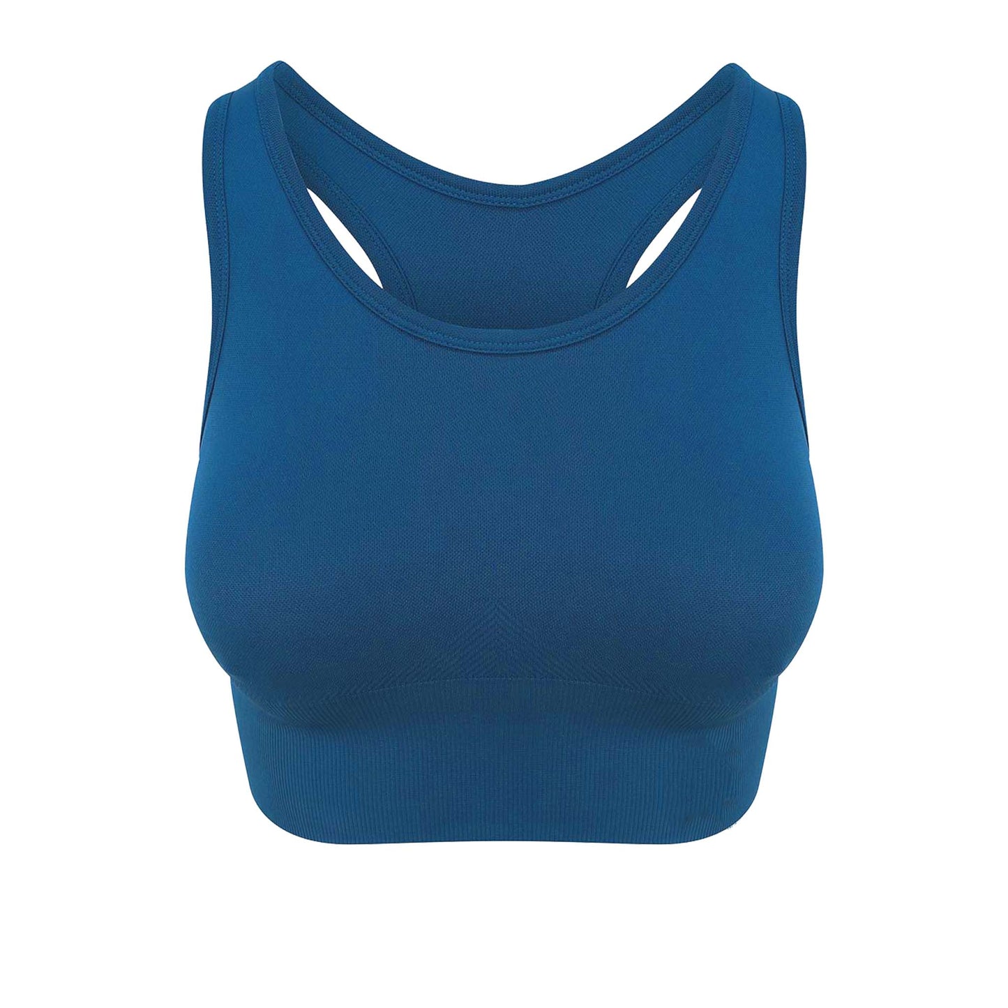CHLOE - Seamless Racer Back Cropped Vest - Blue