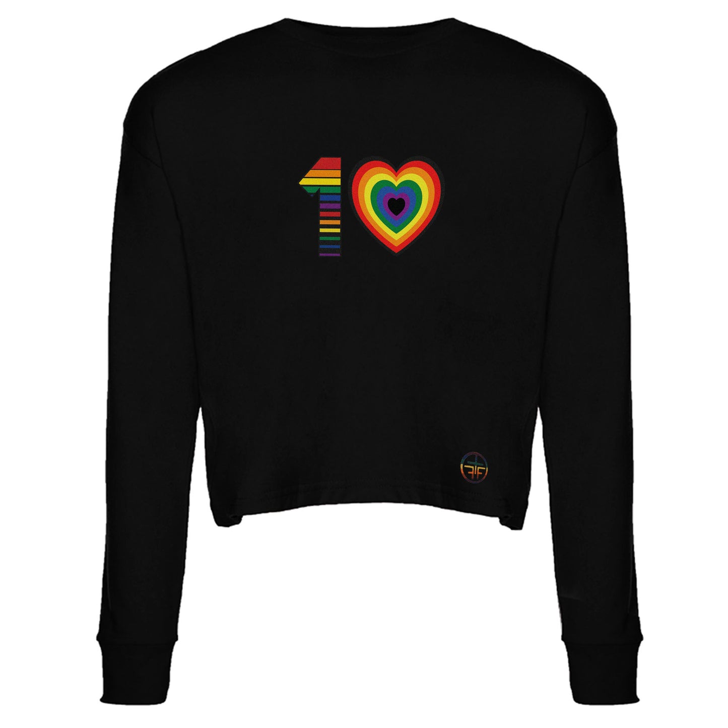 ONE LOVE CROP - Black