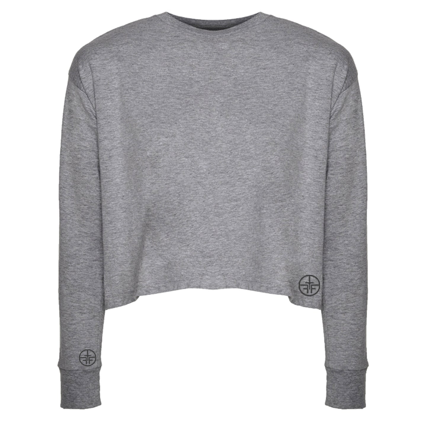 JORDAN Cropped Tee - Grey