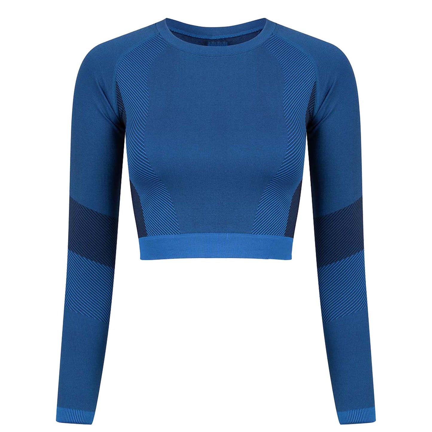 LOTTE - Long Sleeve Crop Top - Blue