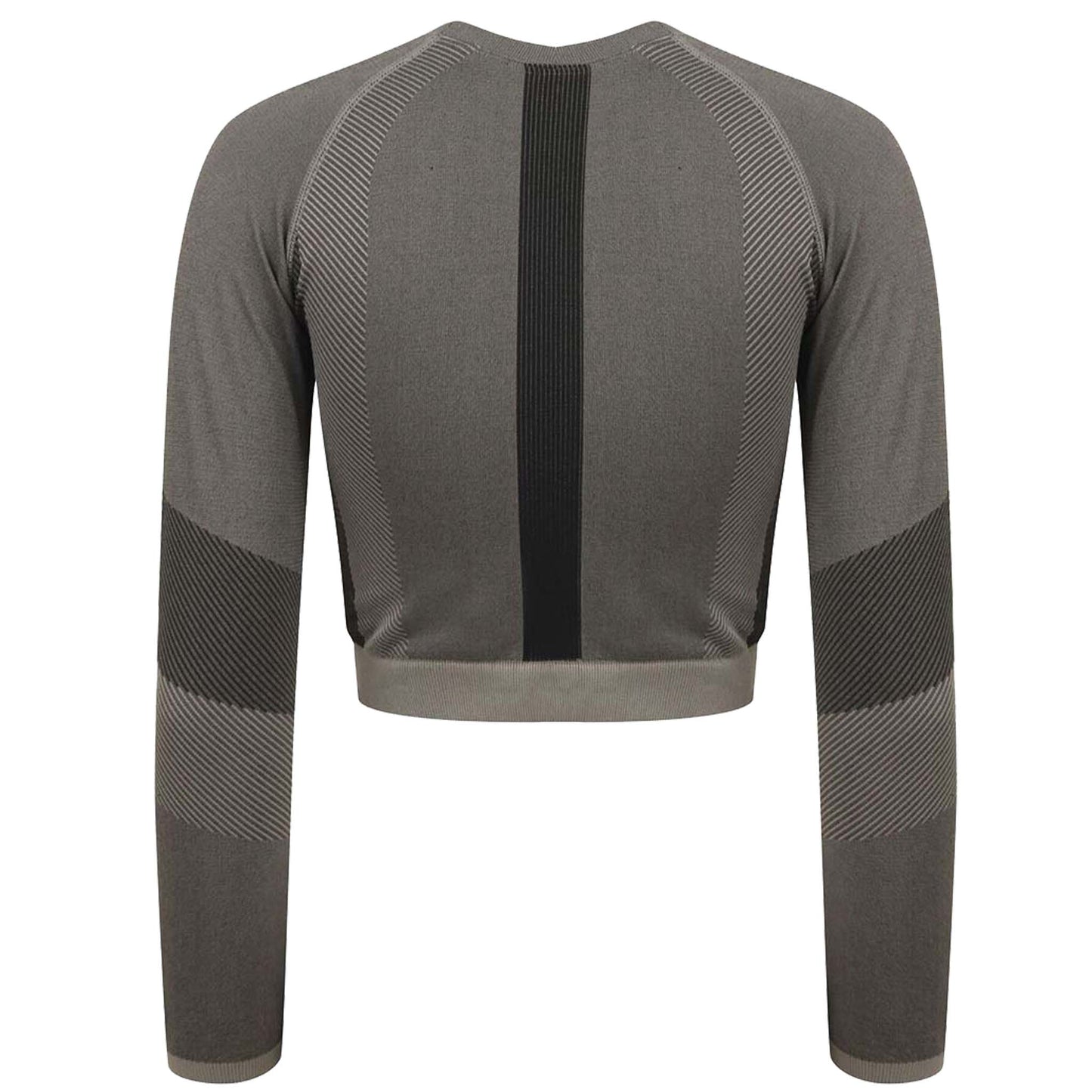 LOTTE - Long Sleeve Crop Top - Grey