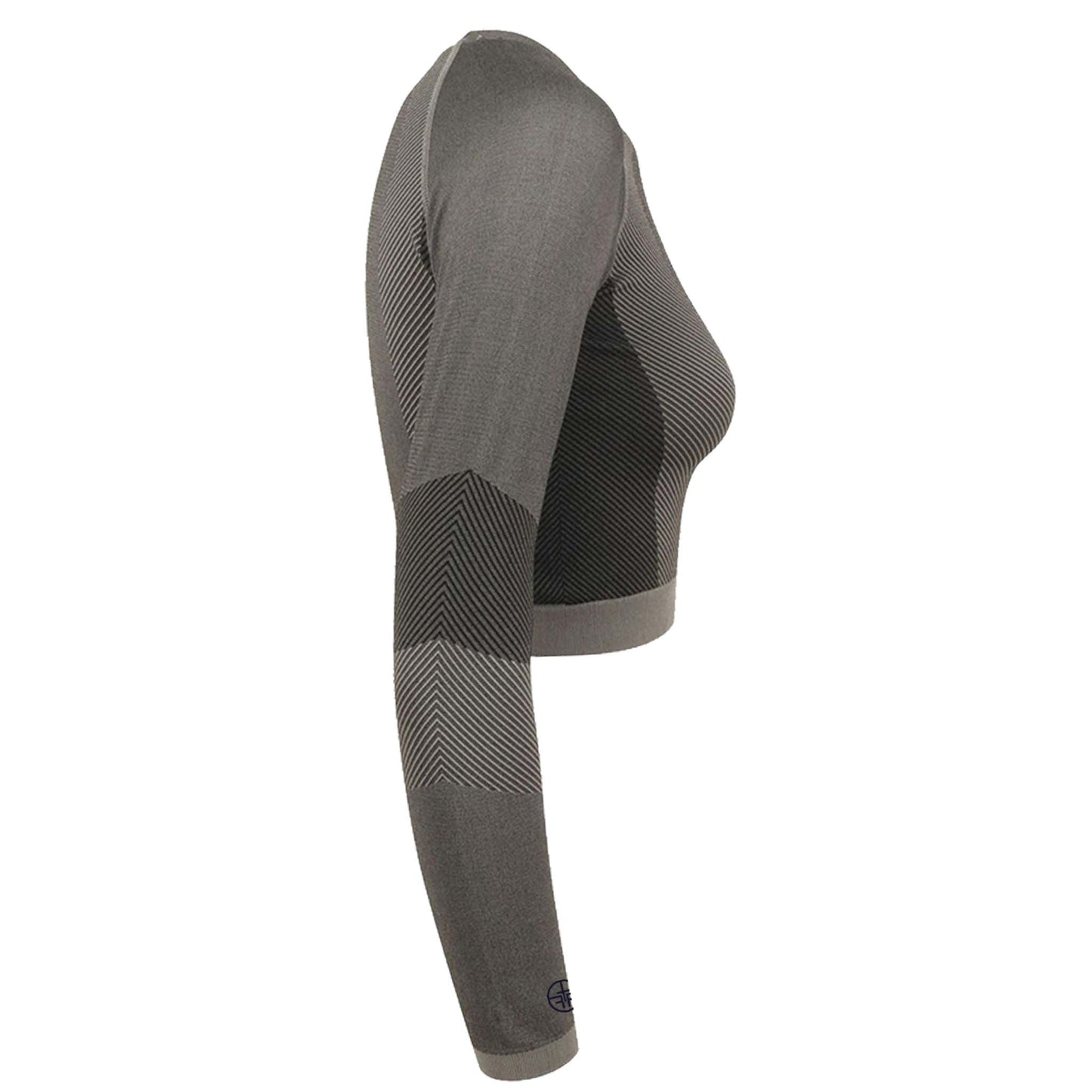 LOTTE - Long Sleeve Crop Top - Grey