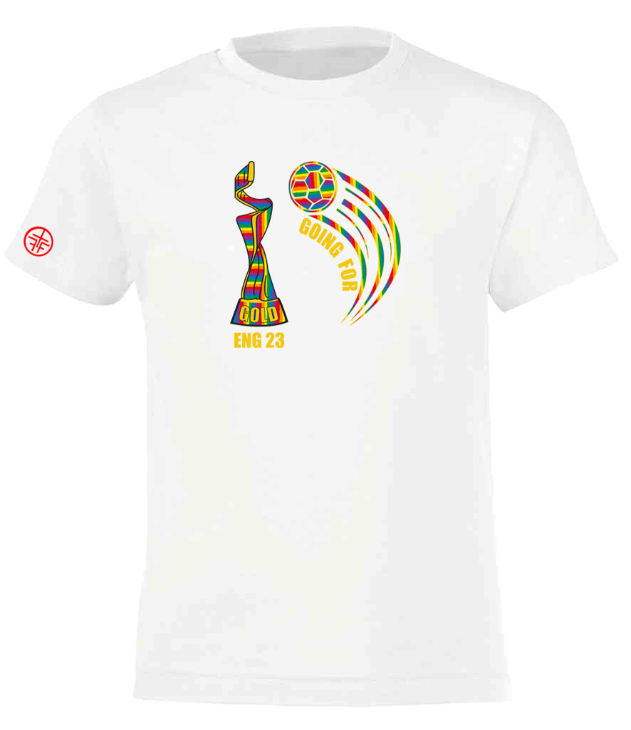 RAINBOW WORLD CUP - OLLIE KIDS TEE - White