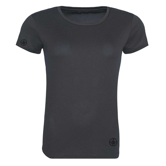 DEMI - "Cool" Technology Textured Training Top - Charcoal