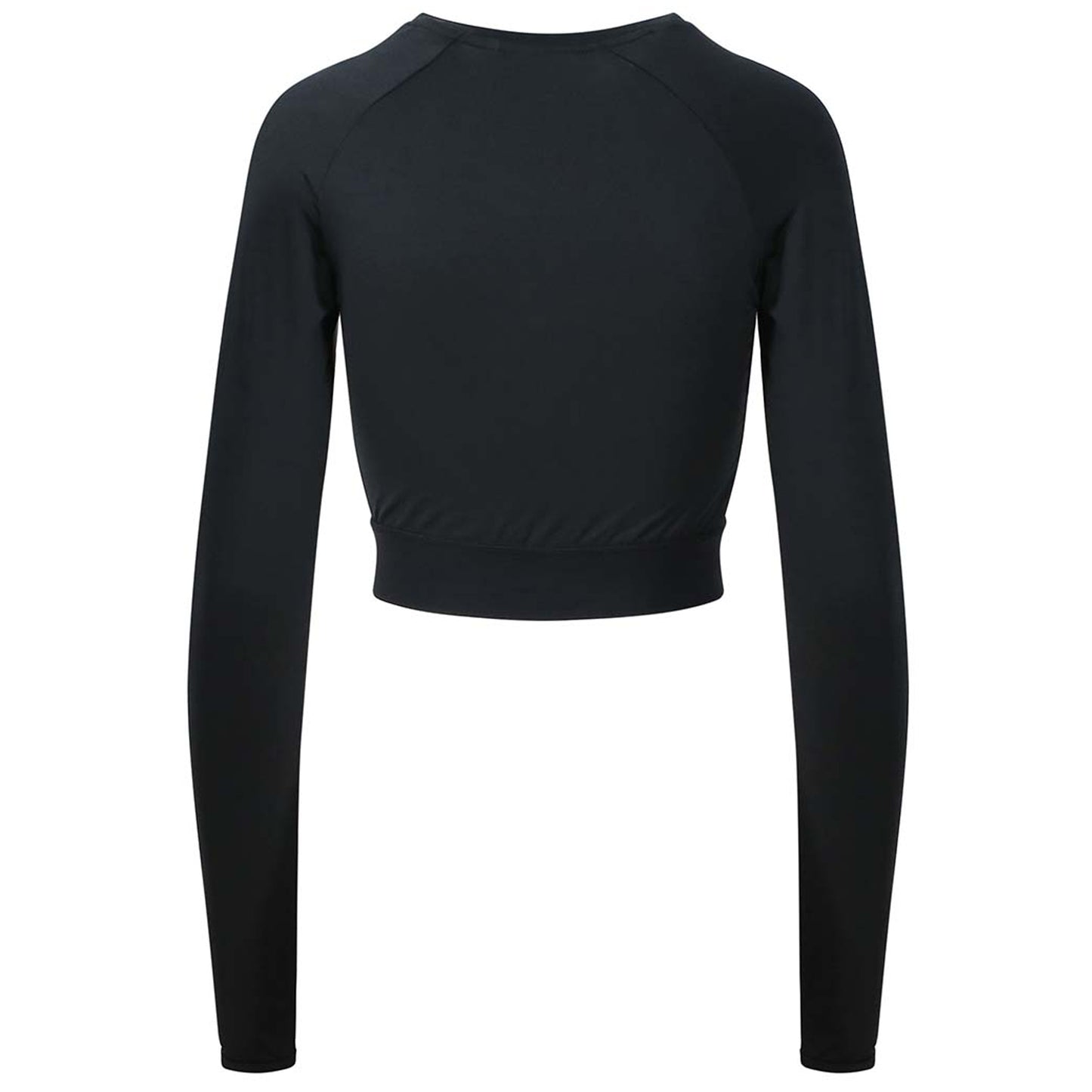 LUCY - "Cool" Technology Long Sleeved Crop Top - Black