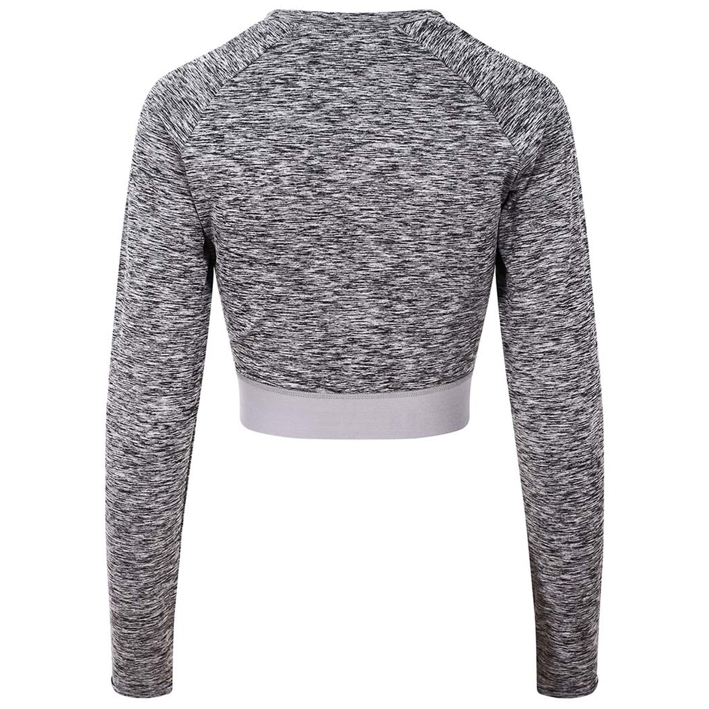LUCY - "Cool" Technology Long Sleeved Crop Top - Grey